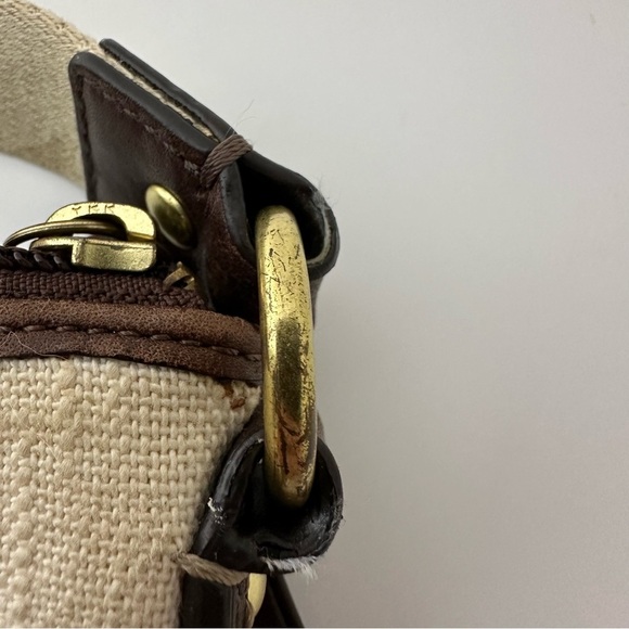 Coach Signature Crossbody Swingpack Cream/Tan/Brown Handbag 41464 - Picture 6 of 16